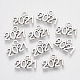 Tibetan Style Alloy Charms UK-TIBE-T010-36AS-RS-1