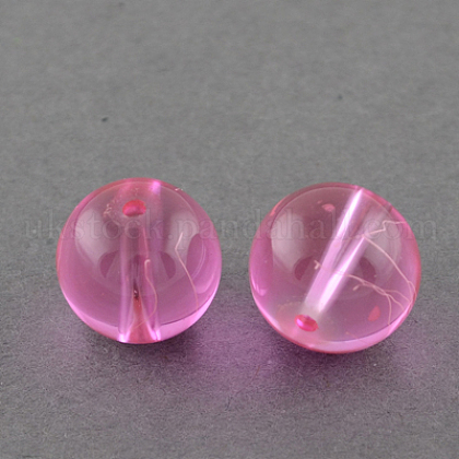 Drawbench Transparent Glass Beads Strands UK-GLAD-Q012-10mm-03-K-1