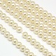 Eco-Friendly Dyed Glass Pearl Round Bead Strands UK-X-HY-A002-8mm-RB011-1