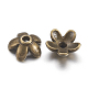 Tibetan Style  Zinc Alloy Bead Caps&nbsp;UK-X-TIBEB-6.5x3-AB-FF-2