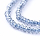 Electroplate Glass Beads Strands UK-EGLA-F149-PL-01-3