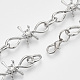 Alloy Barb Wire Necklaces UK-NJEW-R254-01A-P-3
