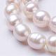 Natural Cultured Freshwater Pearl Beads Strands UK-PEAR-P002-09-3