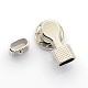 Rectangle Brass with Alloy Rhinestone Snap Leather Cord Clasp Making for Snap Buttons UK-MAK-F005-15-2