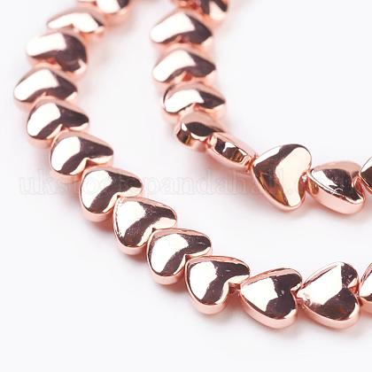 Electroplate Non-magnetic Synthetic Hematite Beads Strands UK-G-G726-01RG-1