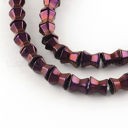 Electroplate Non-magnetic Synthetic Hematite Beads Strands UK-G-S203-15A-K-1