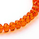 Faceted Rondelle Imitation Austrian Crystal Glass Bead Strands UK-G-PH0009-12-6x4mm-2