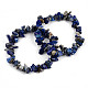 Unisex Chip Natural Lapis Lazuli Beaded Stretch Bracelets UK-BJEW-S143-07-1