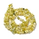 Natural Lemon Jade Chip Bead Strands UK-G-M205-22-3