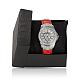 Stainless Steel Leather Diamond-studded Wristwatch Quartz Watches UK-WACH-N008-04A-4