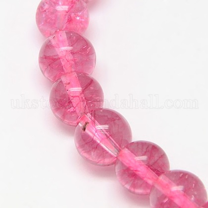 Natural Crackle Quartz Beads Strands UK-G-N0003-8mm-03-K-1