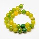 Dyed Natural Agate Round Beads Strands UK-G-J200-07-14MM-K-2