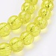1Strand Yellow Transparent Crackle Glass Round Beads Strands UK-X-CCG-Q001-6mm-04-3