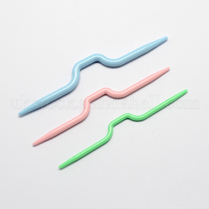 3 Sizes ABS Plastic Cable Stitch Knitting Needles UK-TOOL-R033-M1-1