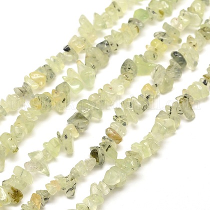 Prehnite Chip Bead Strands&nbsp;UK-X-G-M205-11-1