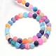 Natural Weathered Agate Beads Strands UK-G-G589-6mm-09-2