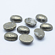 Oval Natural Pyrite Cabochons UK-X-G-I125-10-30x22mm-3