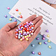 Transparent Heart Acrylic Beads UK-TACR-S117-M-6