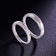 SHEGRACE Adjustable Frosted 925 Sterling Silver Couple Rings UK-JR245A-2