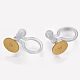 Stainless Steel Clip-on Earring Components UK-STAS-WH0012-01G-2