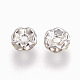 Iron Rhinestone Spacer Beads UK-RB-A008-6MM-S-2