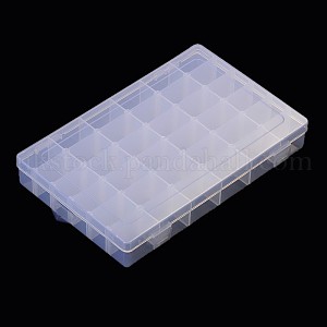 Plastic Clear Beads Storage Containers UK-C096Y