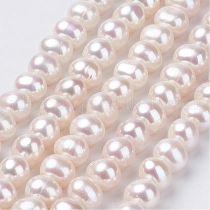Natural Cultured Freshwater Pearl Beads Strands UK-PEAR-D187-04-1