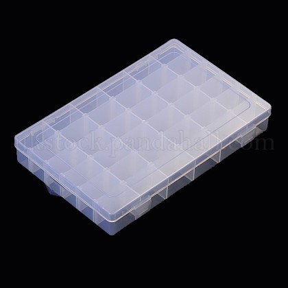 Plastic Clear Beads Storage Containers UK-C096Y-1