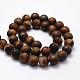 Frosted Natural Tiger Eye Beads Strands UK-G-F364-18-10mm-2