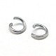 304 Stainless Steel Jump Rings UK-X-STAS-E043-6x1mm-2