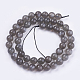 Natural Black Sunstone Beads Strands UK-G-J157-8mm-05-3