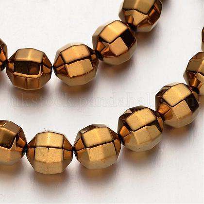 Electroplate Non-magnetic Synthetic Hematite Bead Strands UK-G-UK0020-16-03-1