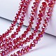 Electroplate Glass Beads Strands UK-EGLA-A034-T8mm-B07-1