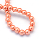 Baking Painted Pearlized Glass Pearl Round Bead Strands UK-HY-Q003-6mm-77-4