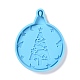 Christmas Ball with Tree Pendant Silicone Molds UK-DIY-K051-21-1