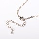Trendy Iron Chain Necklaces UK-NJEW-JL017-03-5
