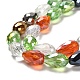 Faceted Teardrop Glass Beads Strands UK-GS053-AB-3