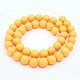 Round Shell Pearl Frosted Beads Strands UK-BSHE-I002-10mm-01-K-2