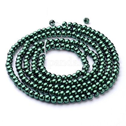 Glass Pearl Beads Strands UK-HY-4D-B59-1