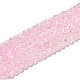 Spray Painted Crackle Glass Beads Strands UK-CCG-Q002-6mm-01-1