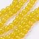 Spray Painted Crackle Glass Beads Strands UK-CCG-Q001-10mm-10-K-1