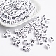 White Cube Letter Acrylic Beads UK-X-PL37C9308-Q-1