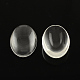 Transparent Oval Glass Cabochons UK-GGLA-R022-30x20-1