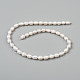 Oval Natural Cultured Freshwater Pearl Beads Strands UK-PEAR-R015-45-9