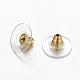 Brass Bullet Clutch Earring Backs UK-EC129-G-2
