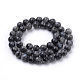 Natural Larvikite/Black Labradorite Beads Strands UK-X-G-S259-06-8mm-2