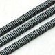 Non-magnetic Synthetic Hematite Beads Strands UK-G-K003-3mm-07F-K-1