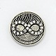 Eco-Friendly Zinc Alloy Flat Round with Infinity Jewelry Snap Buttons UK-SNAP-M054-06-FF-K-1