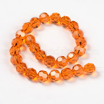 Imitation Austrian Crystal Glass Beads Strands UK-G-PH0008-12-6MM-K-1