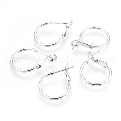 Brass Hoop Earrings UK-KK-O104-20P-NF-1